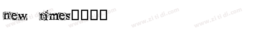 new times字体转换